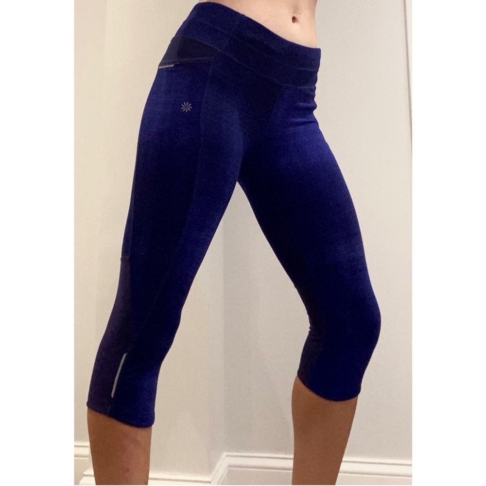 Athleta Blue Capri Leggings 4